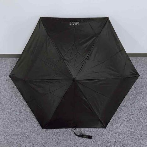 晴雨兼用折りたたみ傘　ロゴ　ＢＫ